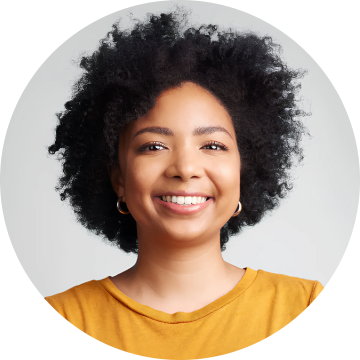 Satisfied Techify™ user showing a cheerful smile, front view portrait.